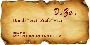 Darázsi Zsófia névjegykártya