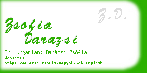 zsofia darazsi business card